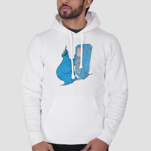Hoodie White Funny Learn Math Cookie Monster