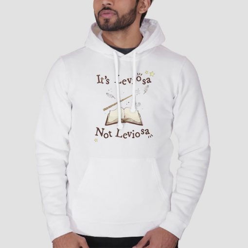 Hoodie White Harry Potter Its Not Leviosa