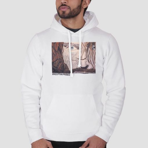 Hoodie White Keep the Promise Chris Cornell