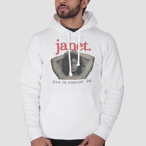 Hoodie White Live in Concert Janet Jackson