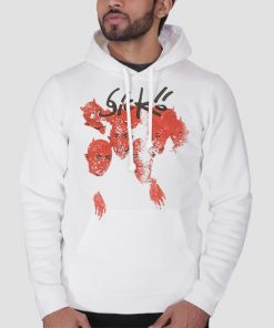 Hoodie White Sicko Born From Pain Devil