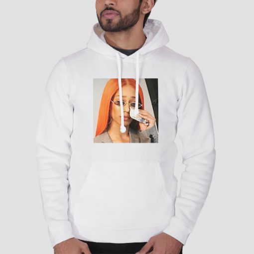 Hoodie White Wiping Tears With Money Funny