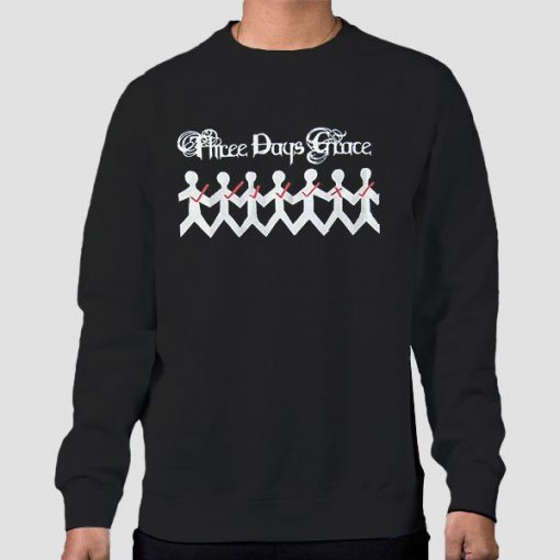 Sweatshirt Black Above the Crowd Three Days Grace