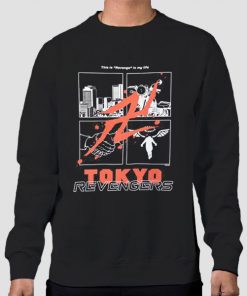 Sweatshirt Black Anime Tokyo Revengers