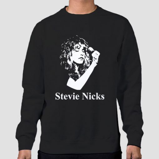 Sweatshirt Black Classic Photo Stevie Nicks