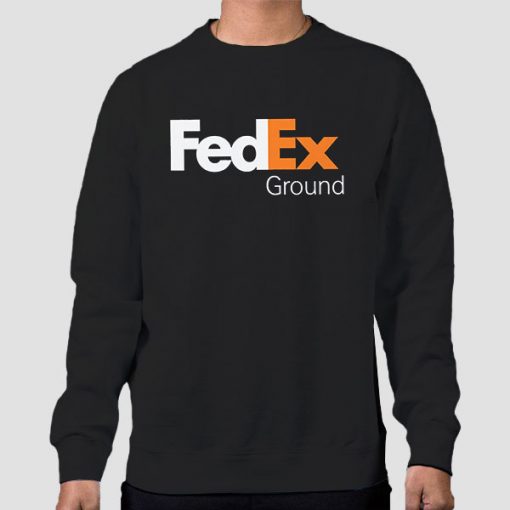 Sweatshirt Black Funny Fedex