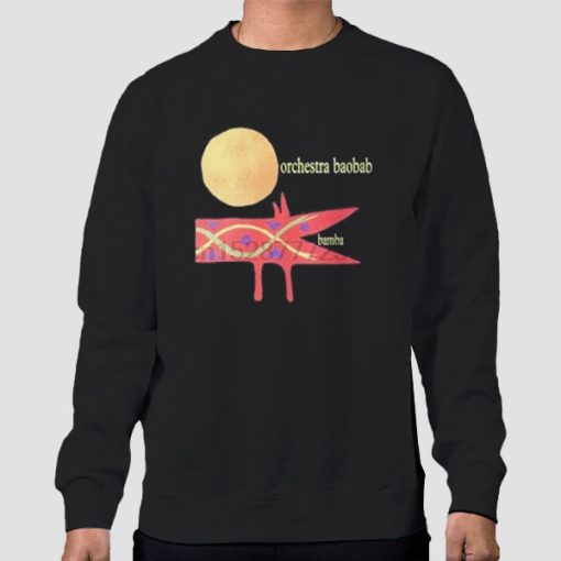 Sweatshirt Black Funny Orchestra Baobab