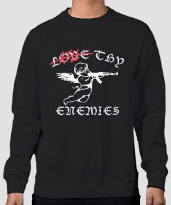 Sweatshirt Black Love Thy Enemies Get Back Gang