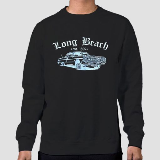 Sweatshirt Black Lowrider Regal Long Beach