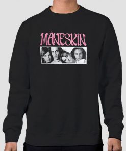 Sweatshirt Black Maneskin Merch Reusable Victoria De Angelis