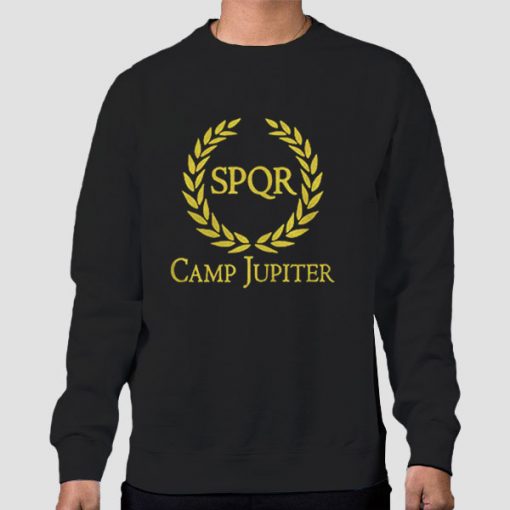 Sweatshirt Black Percy Jackson Spqr Camp Jupiter
