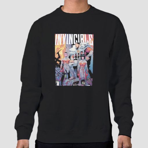 Sweatshirt Black Poster Invincible Merchandise
