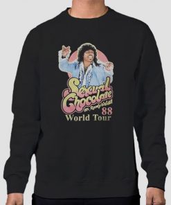 Sweatshirt Black Sexual Chocolate World Tour 1988 Randy Watson