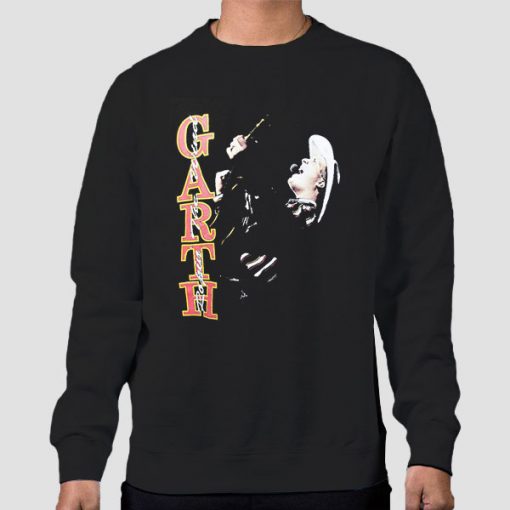 Sweatshirt Black Vintage 1991 Garth Brooks