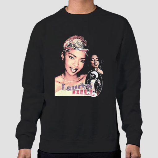 Sweatshirt Black Vintage 90s Bootleg Lauryn Hill