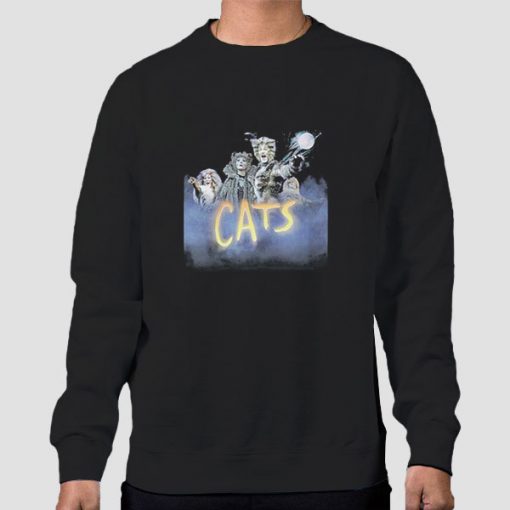 Vtg Musical Cats Broadway Sweatshirt