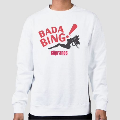 Sweatshirt White Bada Bing Sexy Girls Sopranos