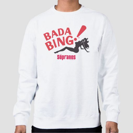 Sweatshirt White Bada Bing Sopranos