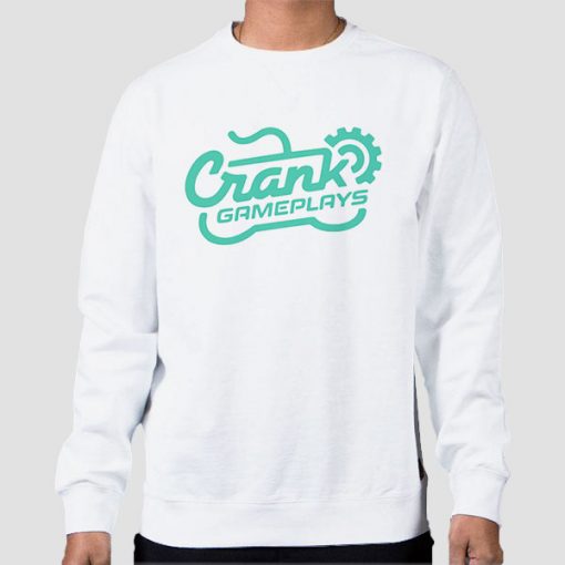 Sweatshirt White Crank Game Plays Merch