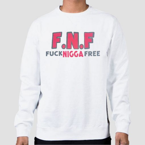 Sweatshirt White Fuck Niagara Free Fnf