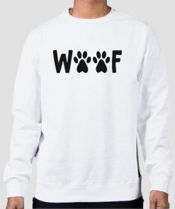 Funny Footprints Dog Woof Sweatshirt