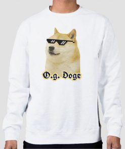 Sweatshirt White Funny Og Doge