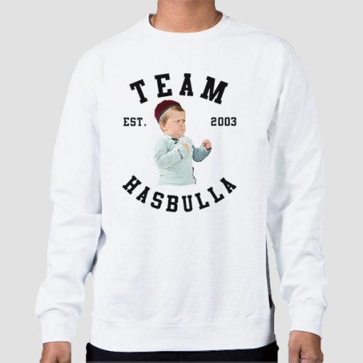 Sweatshirt White Funny Team Hasbulla