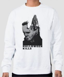 Sweatshirt White Michael Myers Halloween Kills