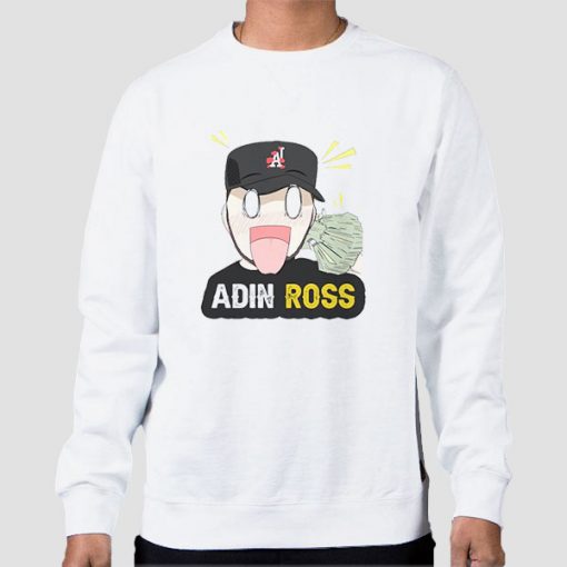 Sweatshirt White Parody Adin Ross Merch