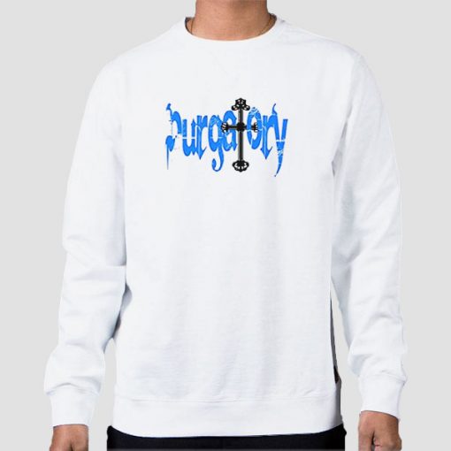 Sweatshirt White Purgatory Cross Vinnie Hacker Merch