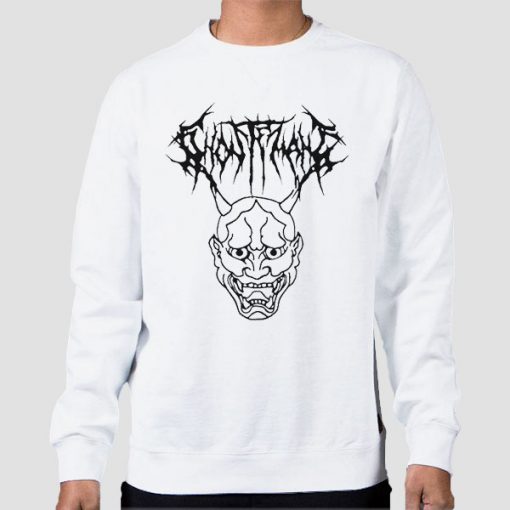 Sweatshirt White Skull Hip Hop Rapper Ghostemane