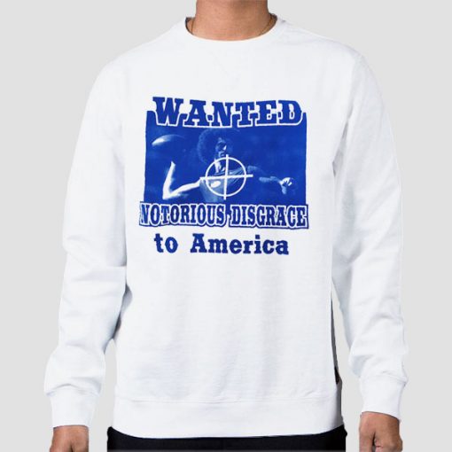 Sweatshirt White Target Death Threat Colin Kaepernick