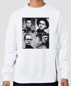 Sweatshirt White Vintage 80s Depeche Mode