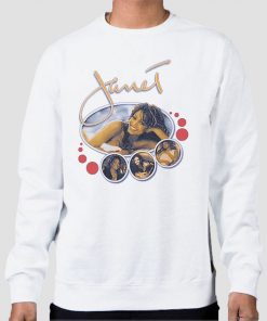 Sweatshirt White Vintage 90s Janet Jackson
