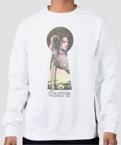 Sweatshirt White Vintage Key Jim Morrison