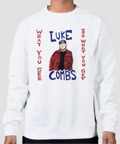 Sweatshirt White What You See Luke Combs