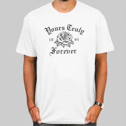 T Shirt White 1994 Rose Yours Truly