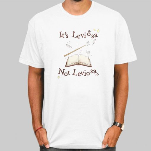 T Shirt White Harry Potter Its Not Leviosa