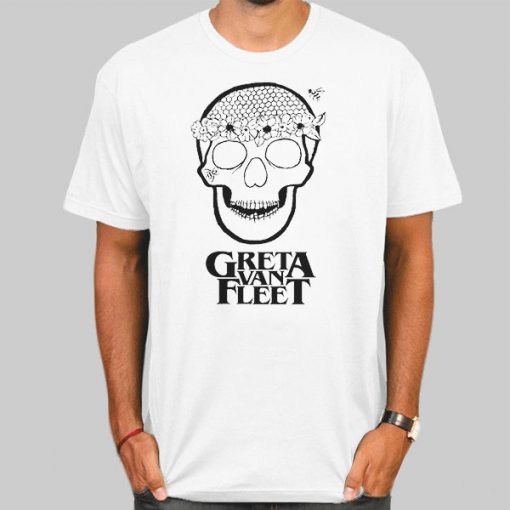 Skull Flowers Greta Van Fleet T Shirt