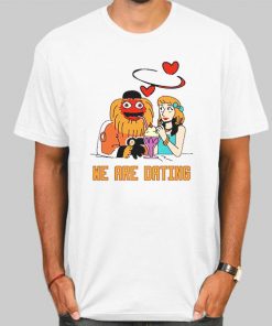 T Shirt White We Are Dating Gritty