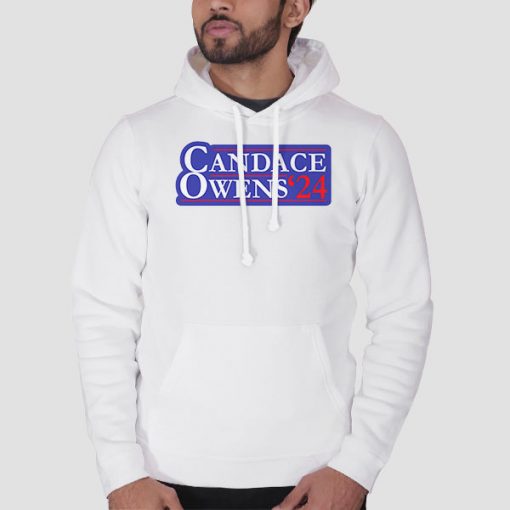 Hoodie White Candace Owens 2024 for President