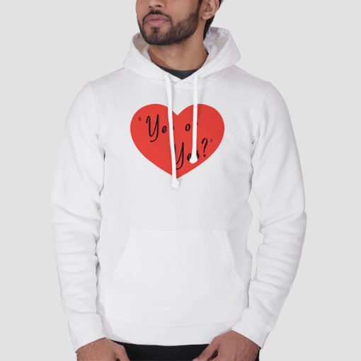 Hoodie White Yes or Yes Tim Dillon Merch