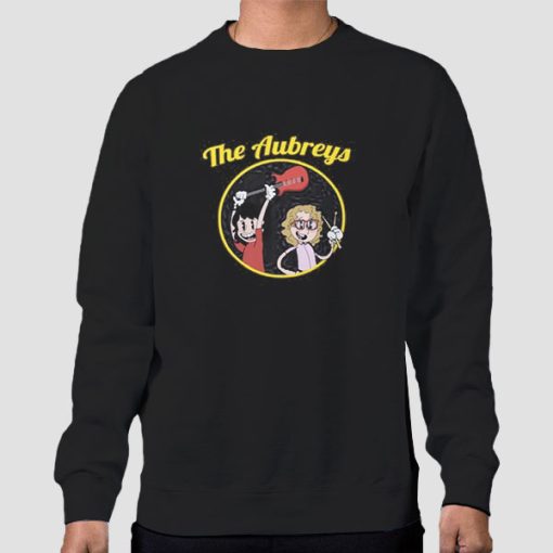 Sweatshirt Black Cartoon the Aubreys Merchandise