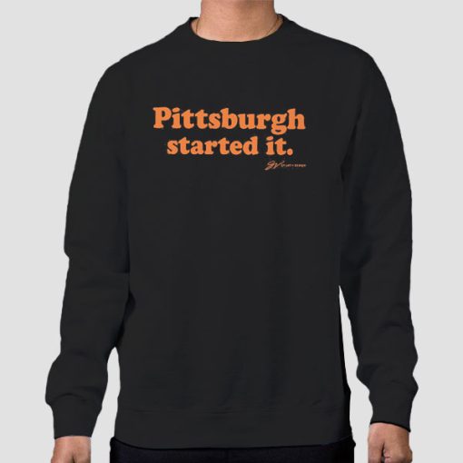 Sweatshirt Black Freddie Kitchens Pittsburgh Started It