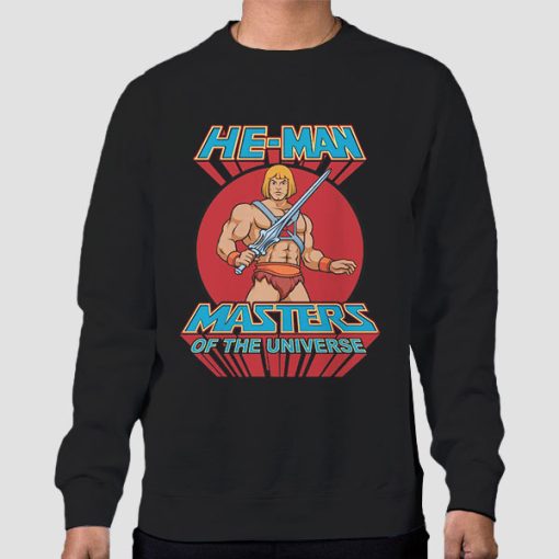 Sweatshirt Black Masters of the Universe He Man