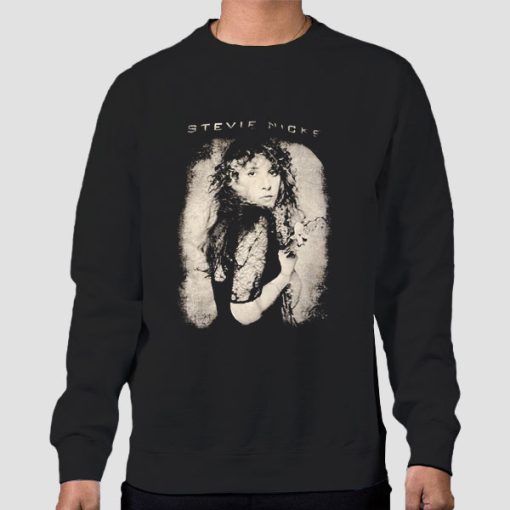 Sweatshirt Black Photo Retro Stevie Nicks