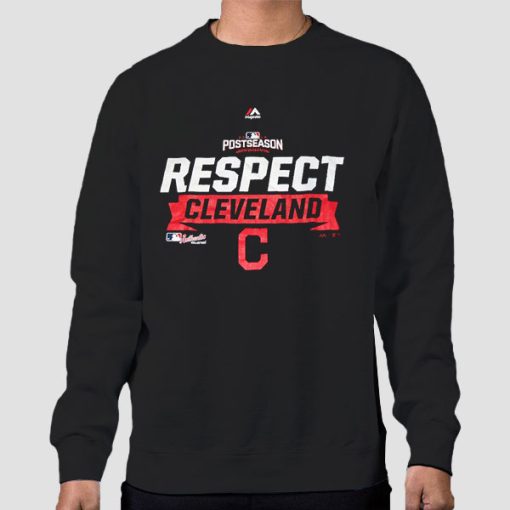 Sweatshirt Black Post Season 2016 Respect Cleveland
