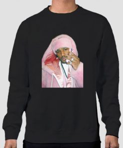 Sweatshirt Black Vintage Cam Ron Pink Fur Hip Hop