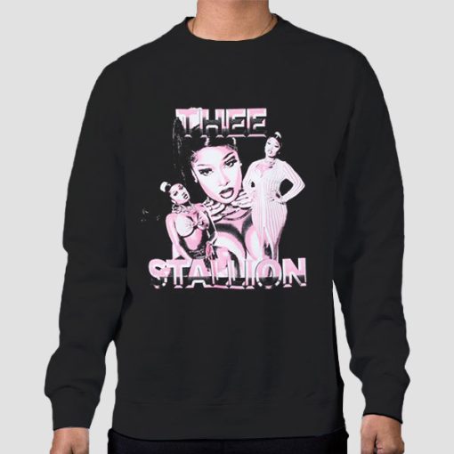 Sweatshirt Black Vintage Megan Thee Stallion