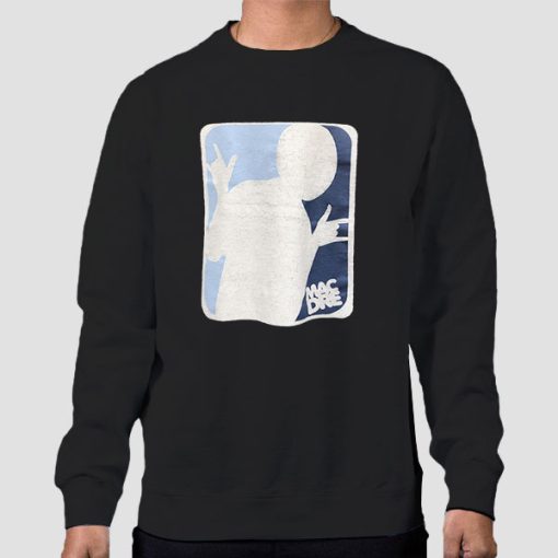 Sweatshirt Black Vintage Parody MLB Mac Dre